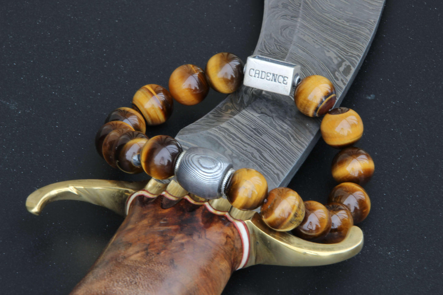 Damascus Timbre - Sterling Silver - Beaded Bracelets - Handmade - The Cadence Company