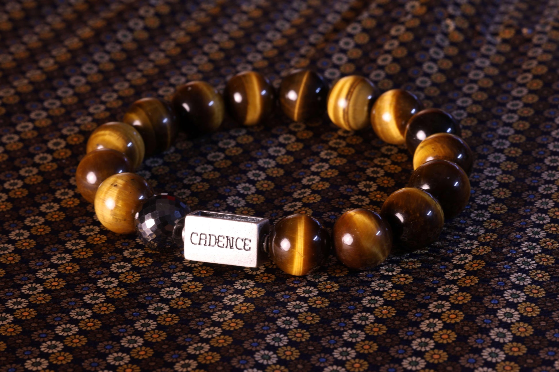 G Clef Black Moissanite - Sterling Silver - Beaded Bracelets - Handmade - The Cadence Company